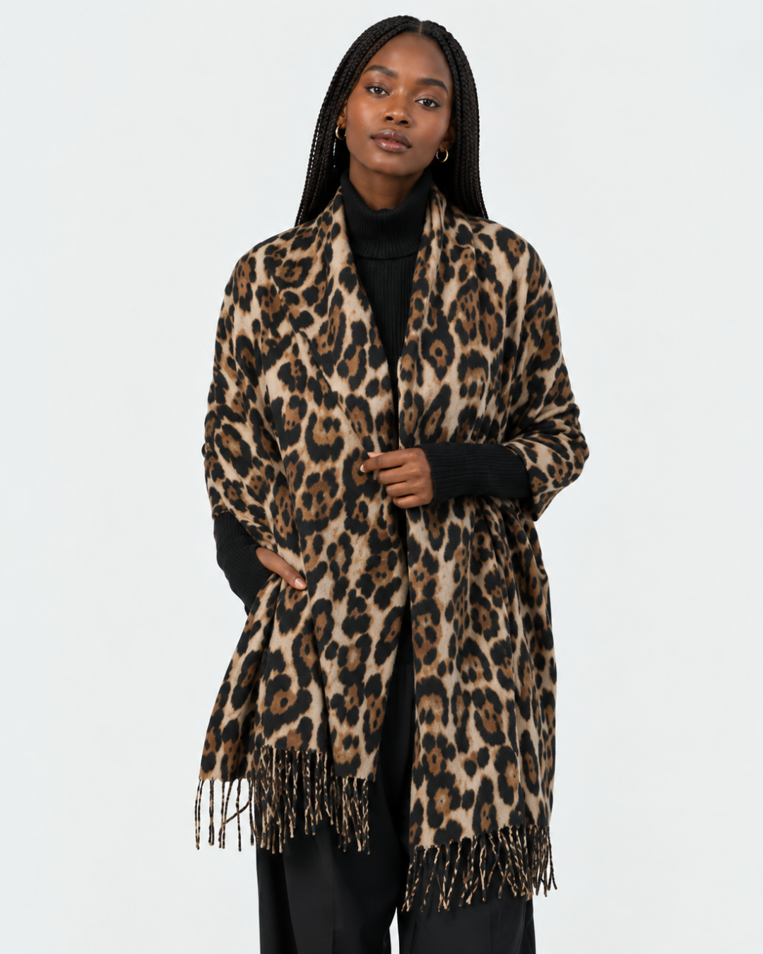 LEOPARD PRINT SCARF