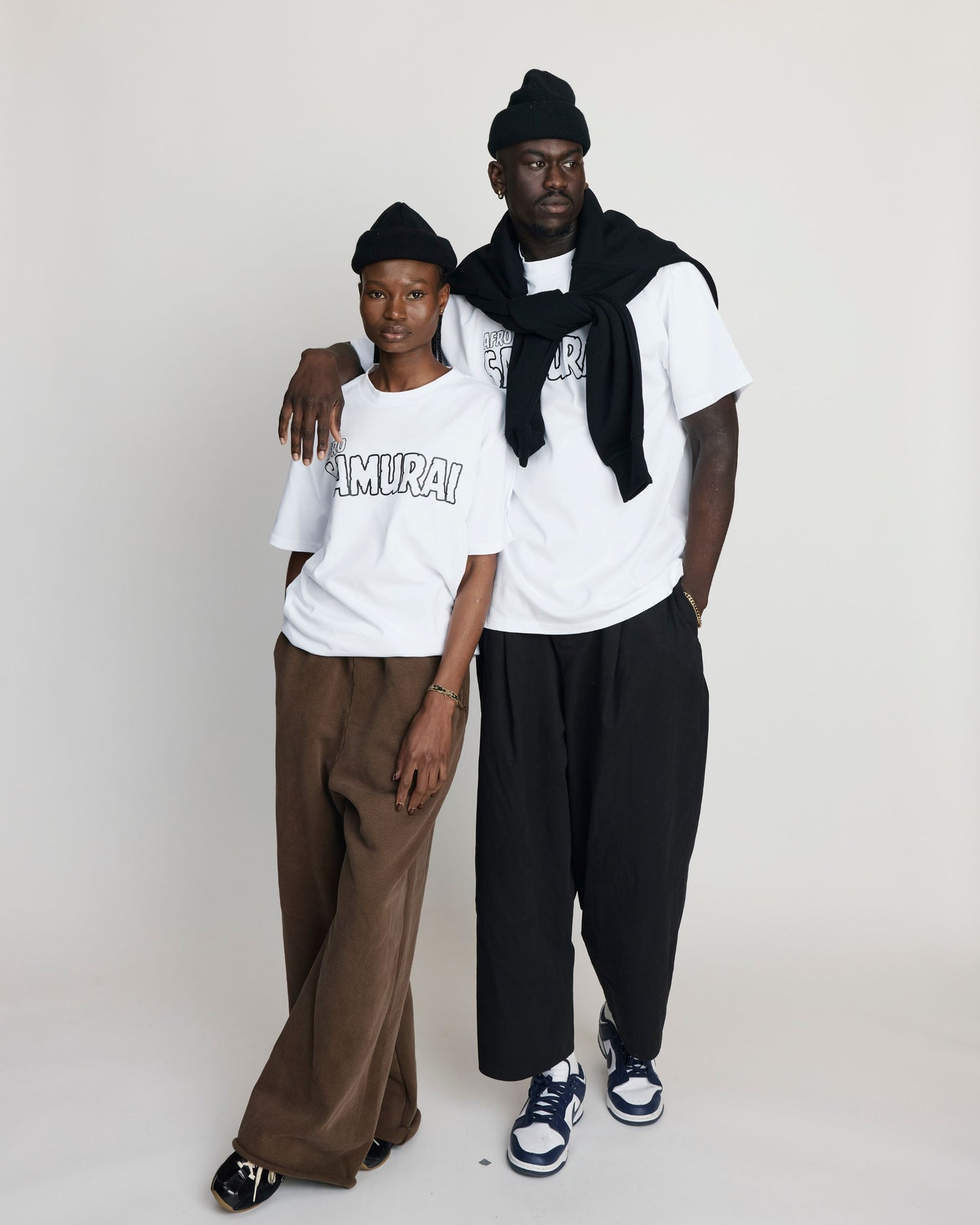 Afro Samurai Heavy Tee White - Afro Urban Apparel