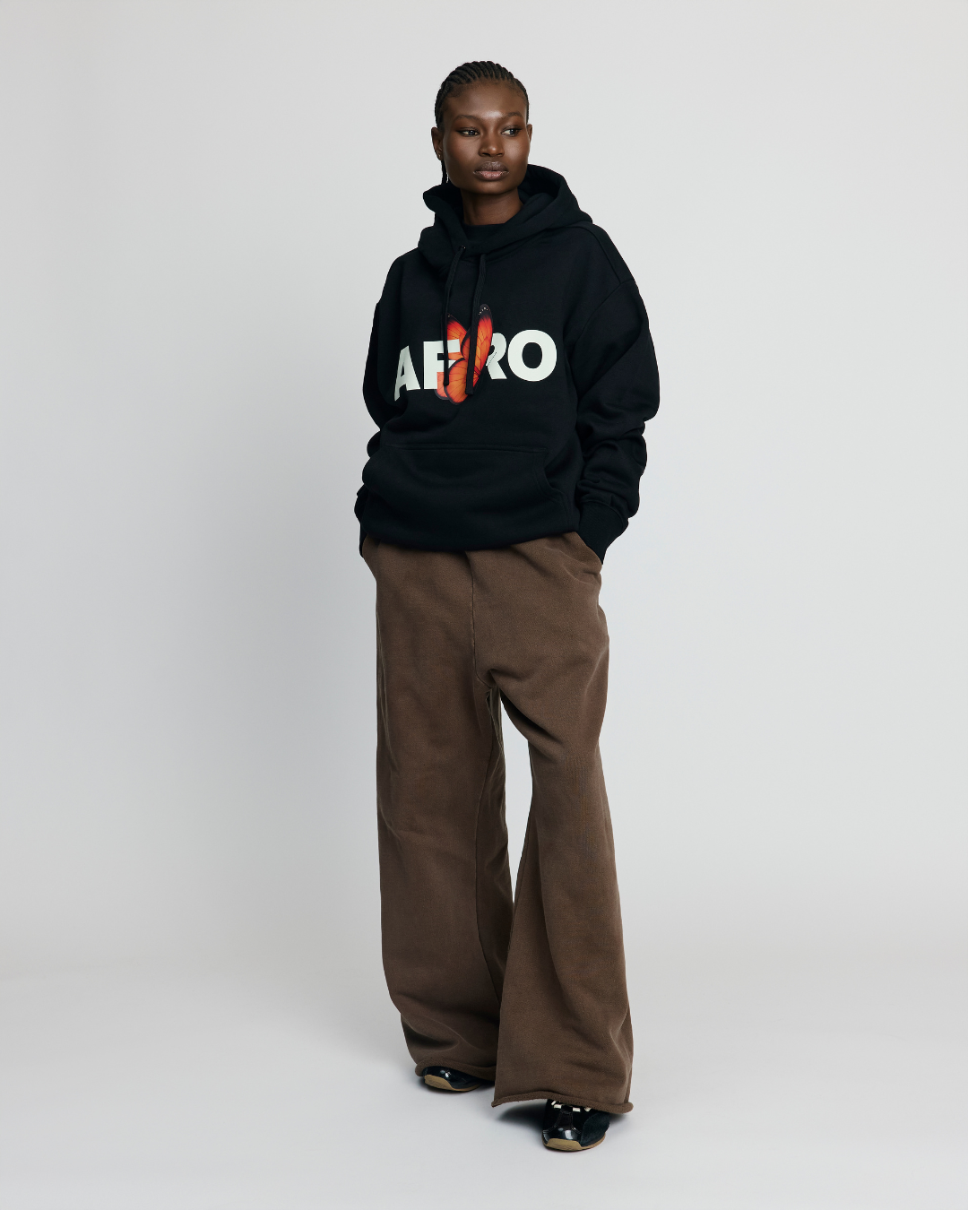 AFRO BUTTERFLY HEAVY HOODIE