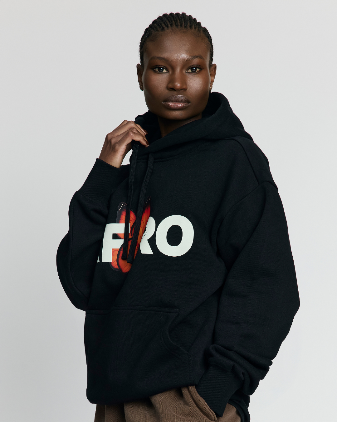 AFRO BUTTERFLY HEAVY HOODIE