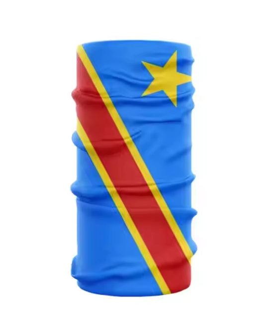 CONGOLESE FLAG - HEADBAND BANDANNA
