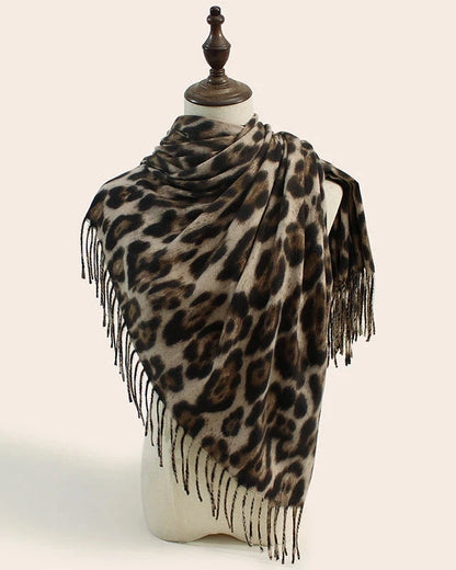 LEOPARD PRINT SCARF