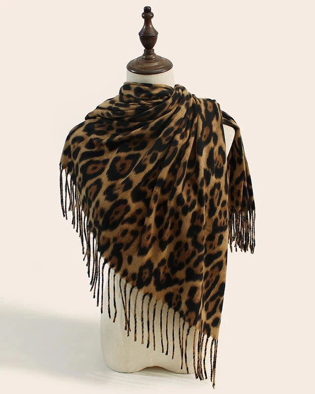 LEOPARD PRINT SCARF