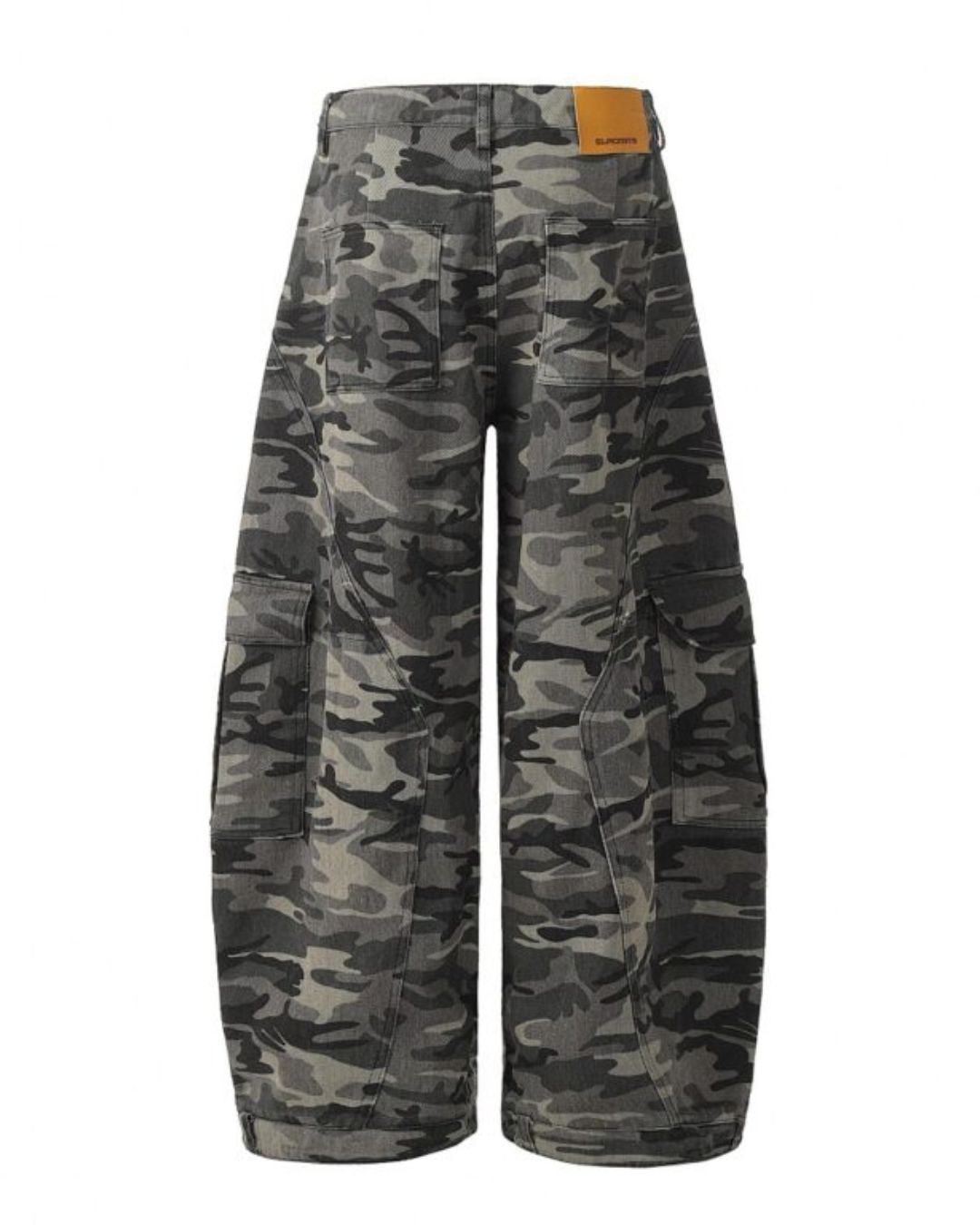 CURVED DARK CARGO PANTS