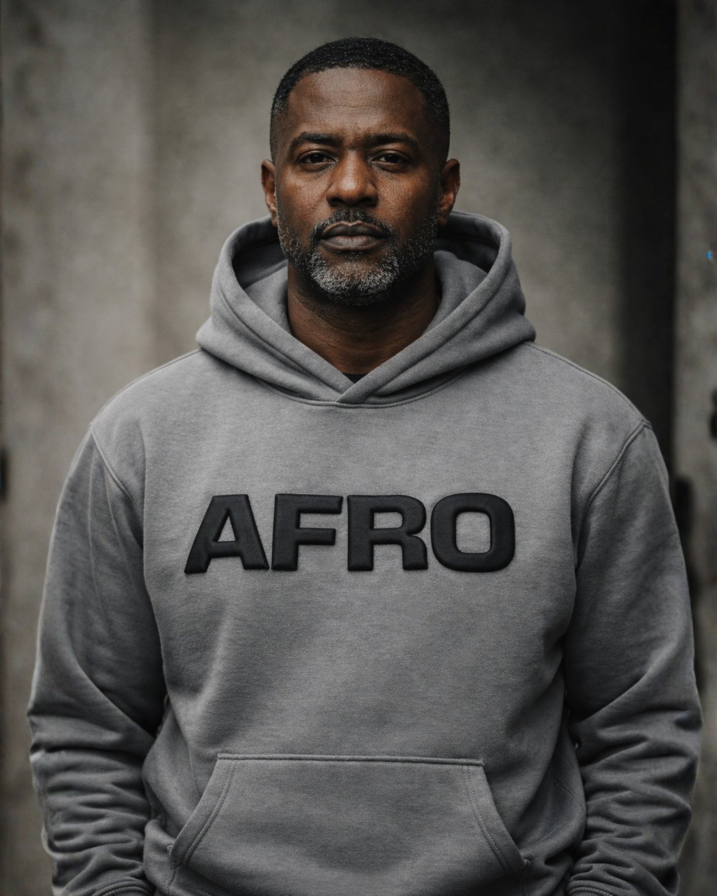 Stealth AFRO Hoodie (Shadow Grey)