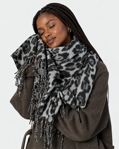LEOPARD PRINT SCARF