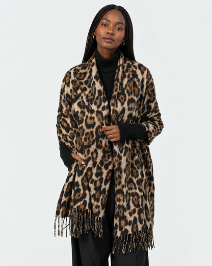 LEOPARD PRINT SCARF