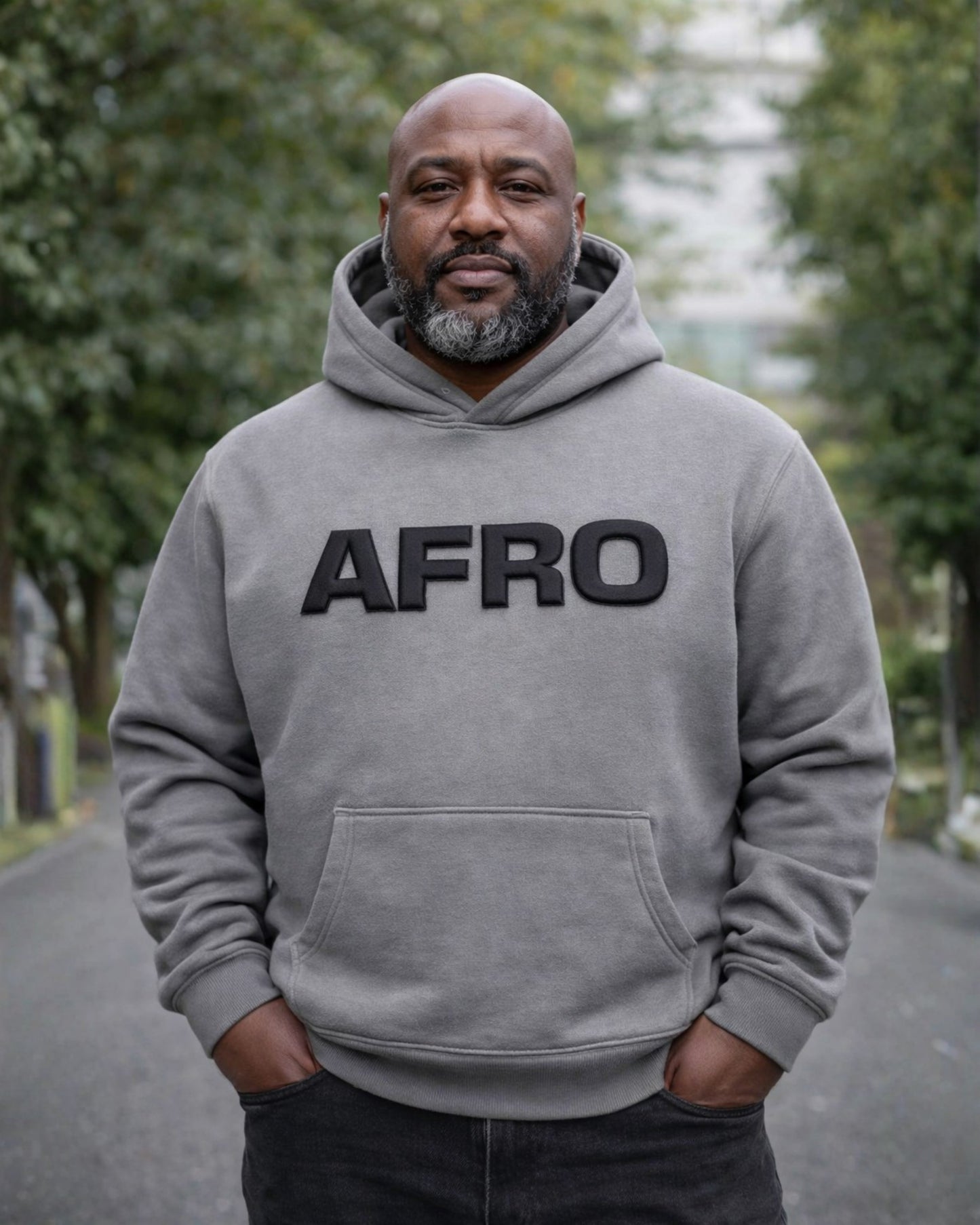 Stealth AFRO Hoodie (Shadow Grey)