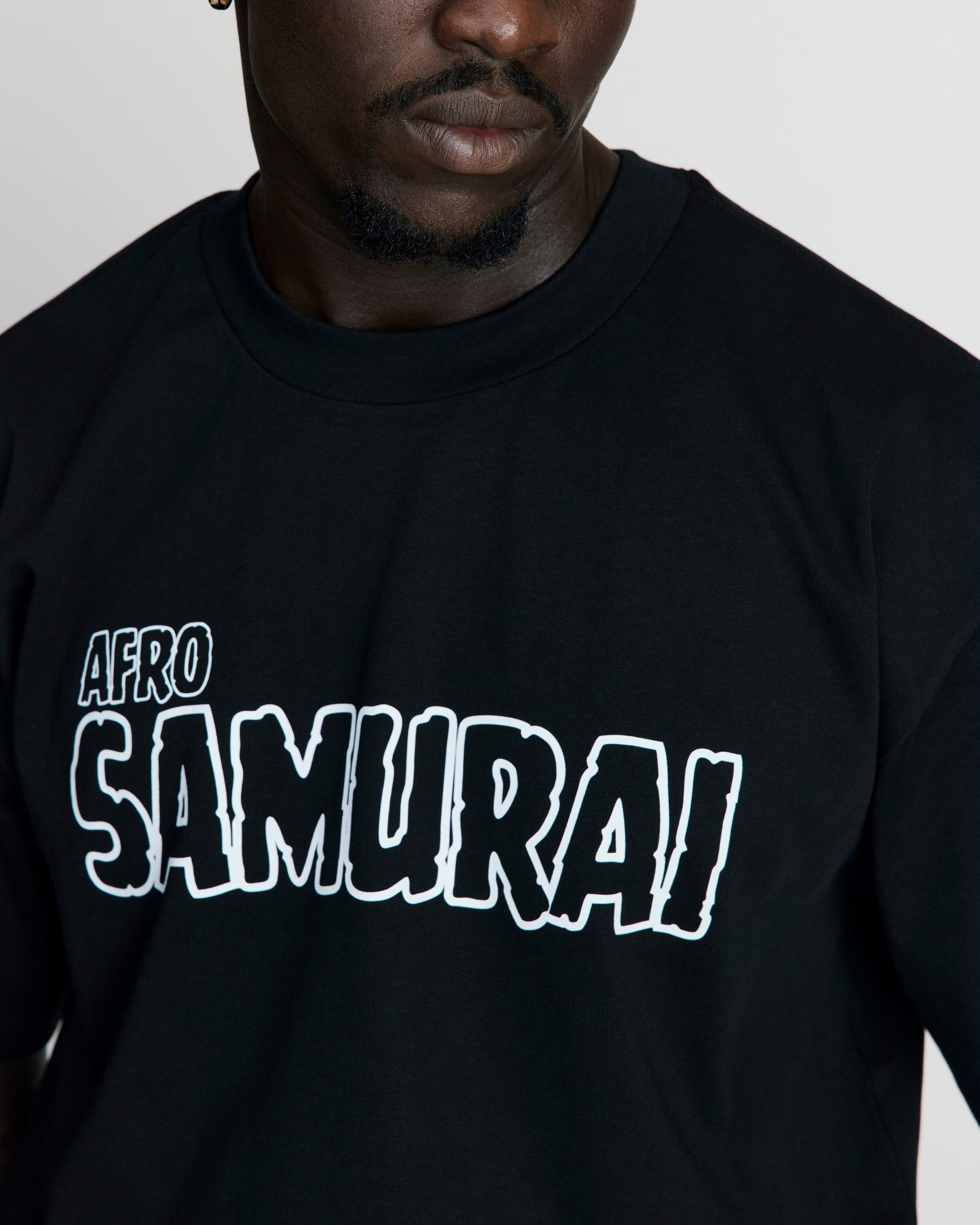 Afro Samurai Heavy Tee - Afro Urban Apparel