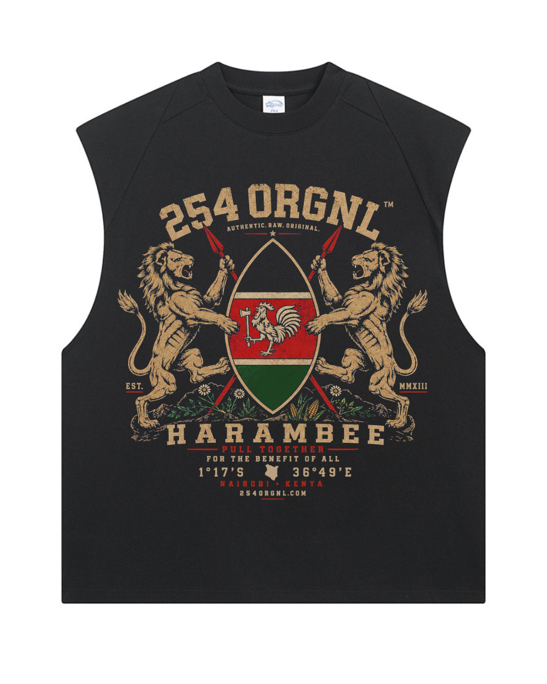 BANDO COURT OF ARMS HEAVY TANK TOP