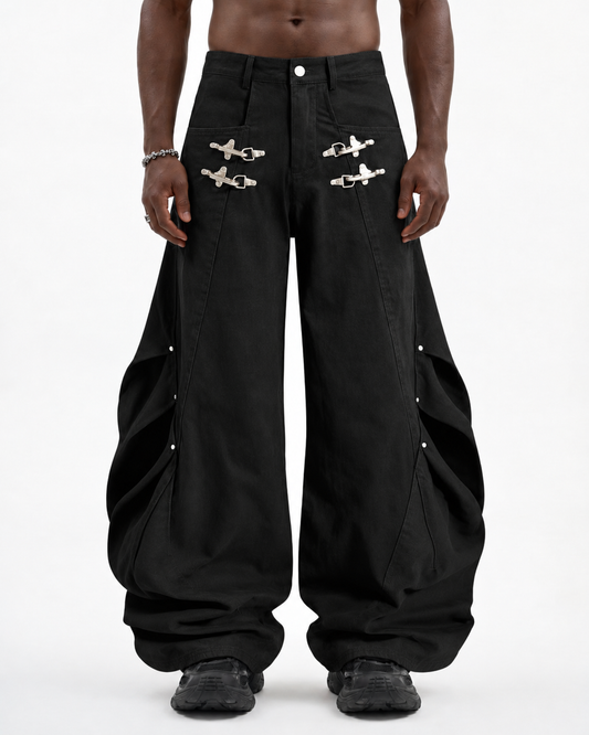 Monolith - Black sculptural pants