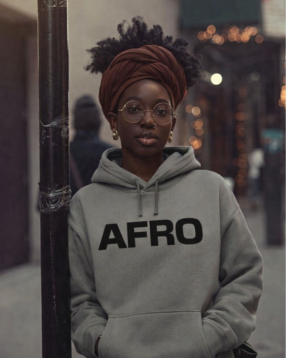 Stealth AFRO Hoodie - Afro Urban Apparel