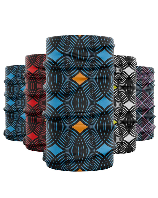 5-PACK OG AFRO - HEADBAND BANDANAS