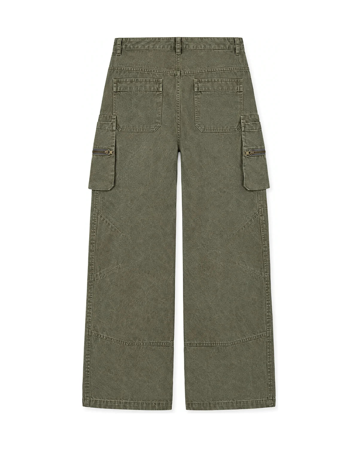 Patina Wide-Leg Jeans — Rust Wash