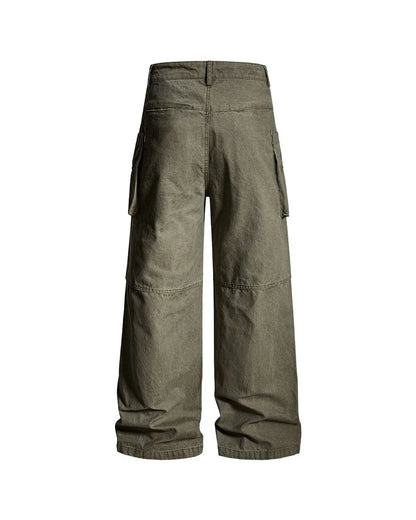 Patina Wide-Leg Jeans — Rust Wash